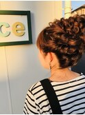 高めヘアセット