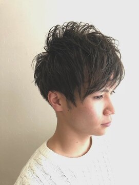 コルク バイ マグ 松本駅前(COLK by Mag) 無造作メンズベリーショート☆ツーブロックアッシュブラウン