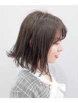 エイム ヘアメイク 横川店(eim HAIR MAKE) 切りっぱなしボブ × ヌーディーベージュ