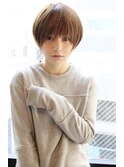 大人可愛いショーボブ　黒髪　小顔マッシュショート