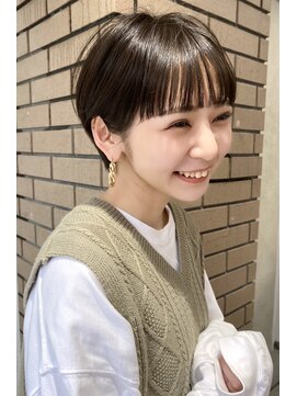 【coall表参道】マッシュショート　ワイドバング　ぱっつん