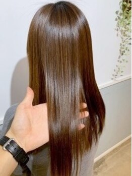 アニー ひたちなか店(ANNIE)の写真/【パサつき・ボリューム・うねり】毛髪の内部を潤いで満たす<水素原子バスクケア>で10年後も美髪をキープ！
