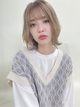 ルービック 京橋(Rubik's) ハイトーンウルフヘア #大人かわいい#マッシュショート#ボブ