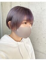 ガルボ ヘアー(garbo hair)&nbsp;#オススメ#人気#パープルカラー#ショートヘア#ケアブリーチ