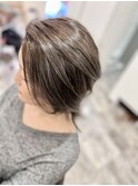 白髪ぼかし×コントラストハイライト☆