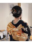 kimono to hair