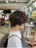 ショート×無造作パーマ