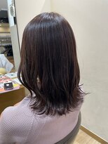 ラファンス 栗林店(LaFENCE) ミディアムレイヤー/外ハネ/ダークカラー