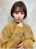 切りっぱなしボブ/ハンサムショート/デザインカラー[池袋駅]