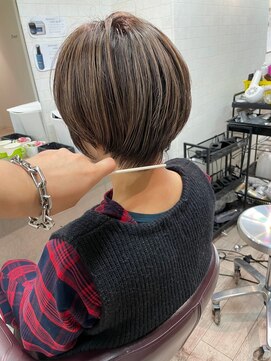 シャンプーボーイ 佐賀(SHAMPOO BOY) ブリーチなし明るめカラーショート