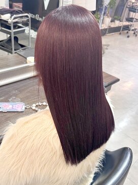 ヴァンクラウドコウベ(VENT CLOUD KOBE) 艶感♪髪質改善カラー大人可愛いラベンダーベージュロング