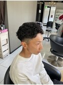 極道パーマ メンズパーマ メンズカット フェード バーバー
