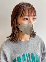 フープヘアー(HOOP.HAIR)&nbsp;パツっと外ハネボブ/イヤリングカラー