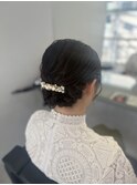 アップスタイルヘアセット