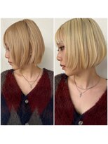 メロウ(me'lou) 《me’lou》ショートボブ×ハイトーンカラー20代30代