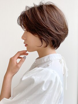 エトラ 渋谷店(etora) ★前髪 ネビージュ ボブルフ 黒髪 ワンレン 小顔 ショートボブ"