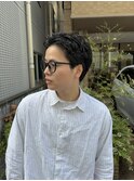 スパイラルパーマ/オールバックパーマ/メンズショートパーマ