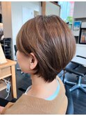 【40代50代】老け見えしない白髪ぼかしショート B Mplusミズイデ