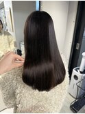 【縮毛矯正.髪質改善】艶髪ストレート×透明感グレージュカラー