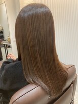 アニュー 北浦和店(ANEW) 【髪質改善】ツヤツヤ・まとまり　セミロングスタイル