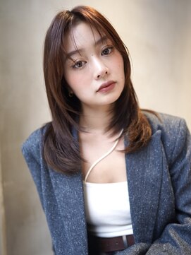 ニコ トウキョウ 渋谷(nico TOKYO) 顔まわりレイヤーハッシュレイヤー透明感オリーブグレージュ渋谷