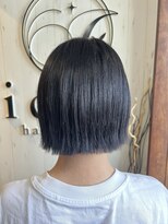 イコウヘアデザイン(icou hair design)&nbsp;タッセルボブ×ダークカラー