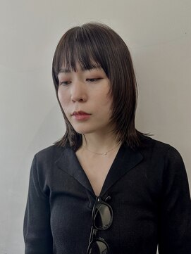 ちょきちょき 浜川店 顔周りレイヤーボブ/グレージュ