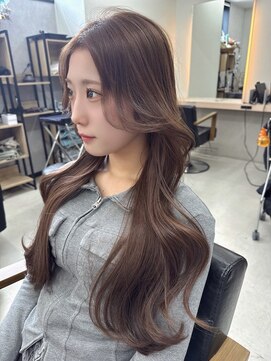 アリープアウル(ALEAP owl) ブリーチなしダブルカラー/レイヤーカット/くびれレイヤー