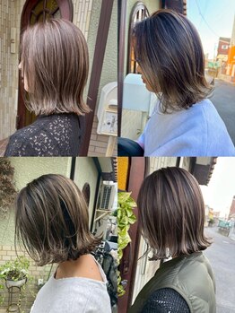 《辻堂》人気のインナーカラー/ダブルカラーもダメージレスで艶髪に♪*トリートメントでさらに色持ちUP◎