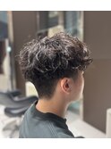 MEN’S HAIR/波巻ツイストスパイラル/フェザーパーマ/天王寺