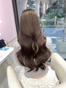 アディション 新宿(ADITION) ブリーチなしで叶える透明感艶髪ダブルカラー/髪質改善/新宿k