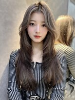 ロンドガーネット 池袋(Lond garnet)&nbsp;オリーブグレー/レイヤーカット/黒髪/マロンベージュ/池袋