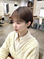 サンドイエナ 横浜店(sand yena) くびレイヤーボブルフネビージュ小顔ワンレンこなれミディ