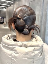 ピークアブー 原宿ハラカド(PEEK-A-BOO)&nbsp;ヘアセット 結婚式ヘア タイトツイン カチモリツイン カチモリ