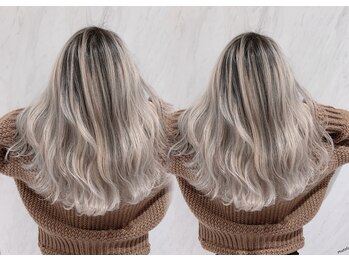 リー 天王寺(Lee)の写真/輝く大人女性へ☆バレイヤージュカラーで立体感をプラス。白髪ぼかしにも効果的◎