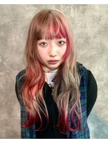 ヌル 原宿店(Null) セクションカラー/ルーツカラー/ブリーチデザインカラー/ウルフ