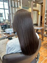 ルチア ヘア フィル 天王寺店(Lucia hair fill)&nbsp;ミディアム顔まわりレイヤーハッシュカット髪質改善天王寺阿倍野