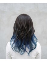 エニル 春日部店(enil)&nbsp;◎レイヤー×ディープブルーインナーカラー×アッシュブラウン◎