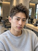 カラン エ ノエル(Calin et Noel)&nbsp;Men's/ショート/センターパート/ブラウン