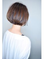 ラウンジ モリオ イケブクロ(Lounge MORIO Ikebukuro) 【morio池袋】切りっぱなし大人かわいい前下がりショートボブ#