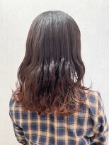 リリー(Lilley) 【lilley 高田彩乃】オルチャン風☆オレンジ裾カラー(天神/今泉)