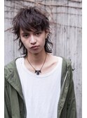 くせ毛風パーマ★ツーブロックショートレイヤー×ワイルドバング