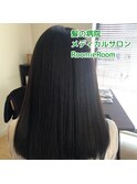 髪質改善/美シルエット/ツヤ髪ロング/アッシュブラック/20代30代