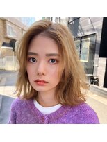 ドットハリス(.Hallis) 大人かわいい/小顔/ミディアムレイヤー/20代30代40代