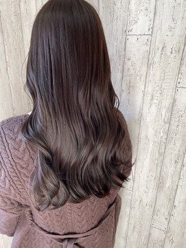 ラグシー(RAGCIE) 【ミナミ】ダークブラウン×ゆるふわロング