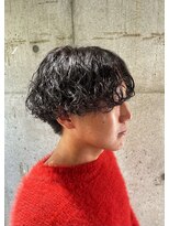 ブランシェ 西松山店&nbsp;センターパート×波巻きパーマ