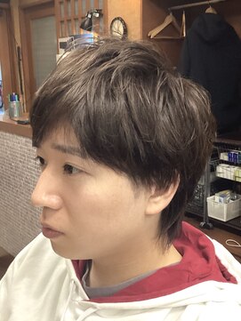 コダマ 新大塚店(KODAMA) ツーブロックミデイアムウルフスタイル（ベリーショート）床屋