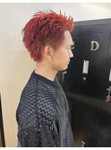 Cherry red×Spiky short