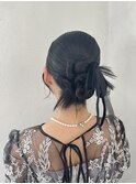 ヘアセット カチモリヘアセット 韓国ヘアセット アップスタイル