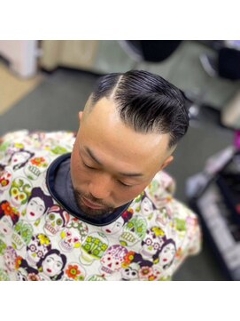 バーバーショップイシカワ(BARBER SHOP イシカワ) サイドパートバーバースタイル